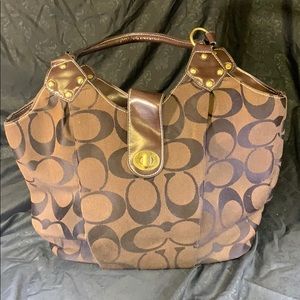 Brown used coach purse